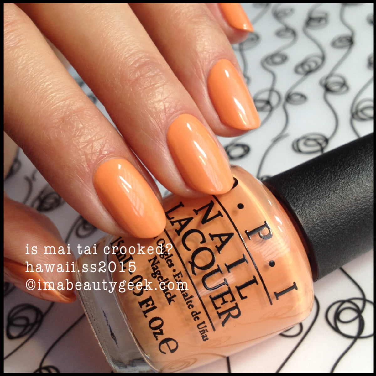 Is Mai Tai Crooked? (OPI Nail Polish)