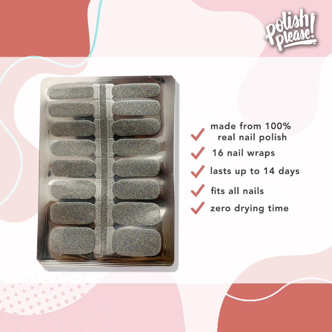 TIPSY NAIL WRAPS by Polish Please - Glitterati
