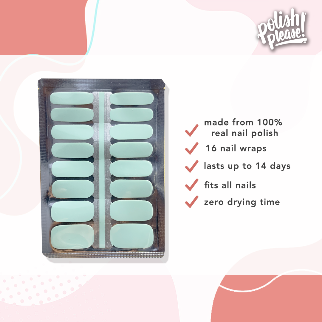 TIPSY NAIL WRAPS by Polish Please - Mint Condition