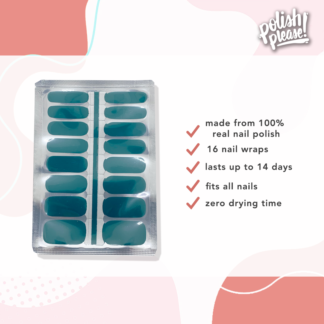 TIPSY NAIL WRAPS by Polish Please - Rainforest