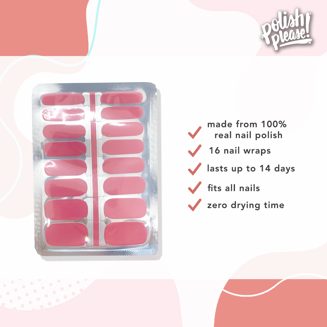 TIPSY NAIL WRAPS by Polish Please - Marsala