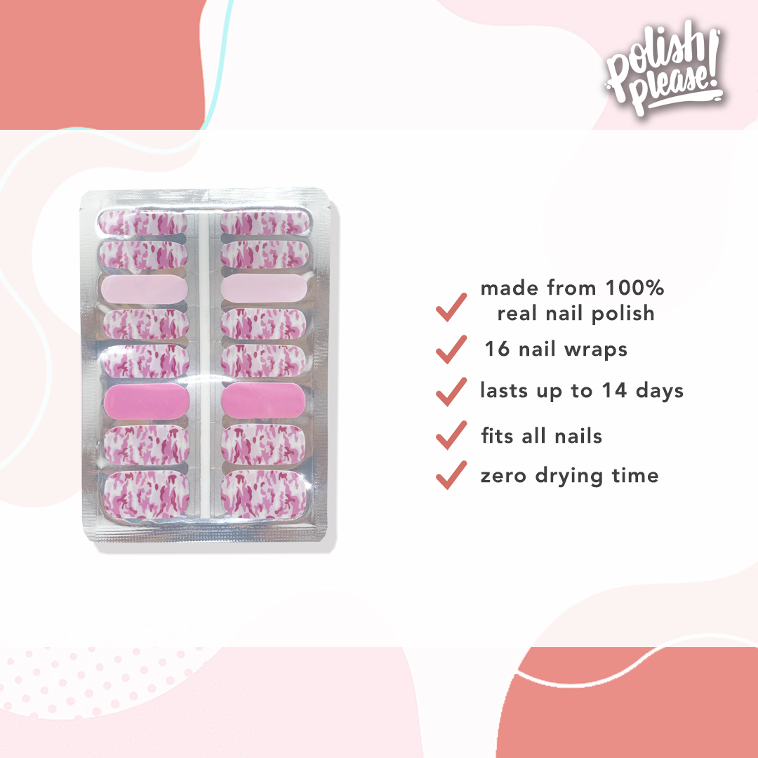 TIPSY NAIL WRAPS by Polish Please - Chic Camo