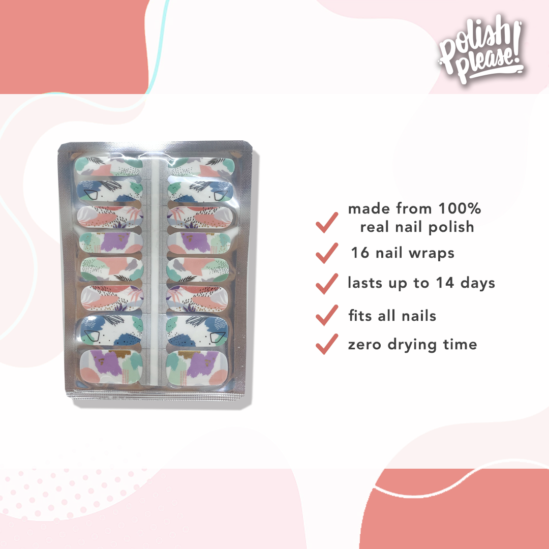 TIPSY NAIL WRAPS by Polish Please - Tropicana