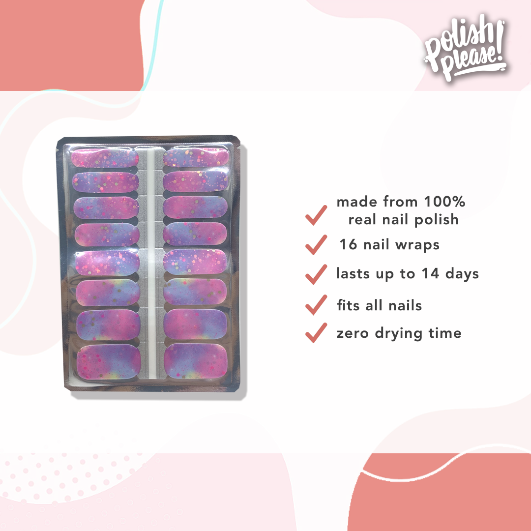 TIPSY NAIL WRAPS by Polish Please - Celestia