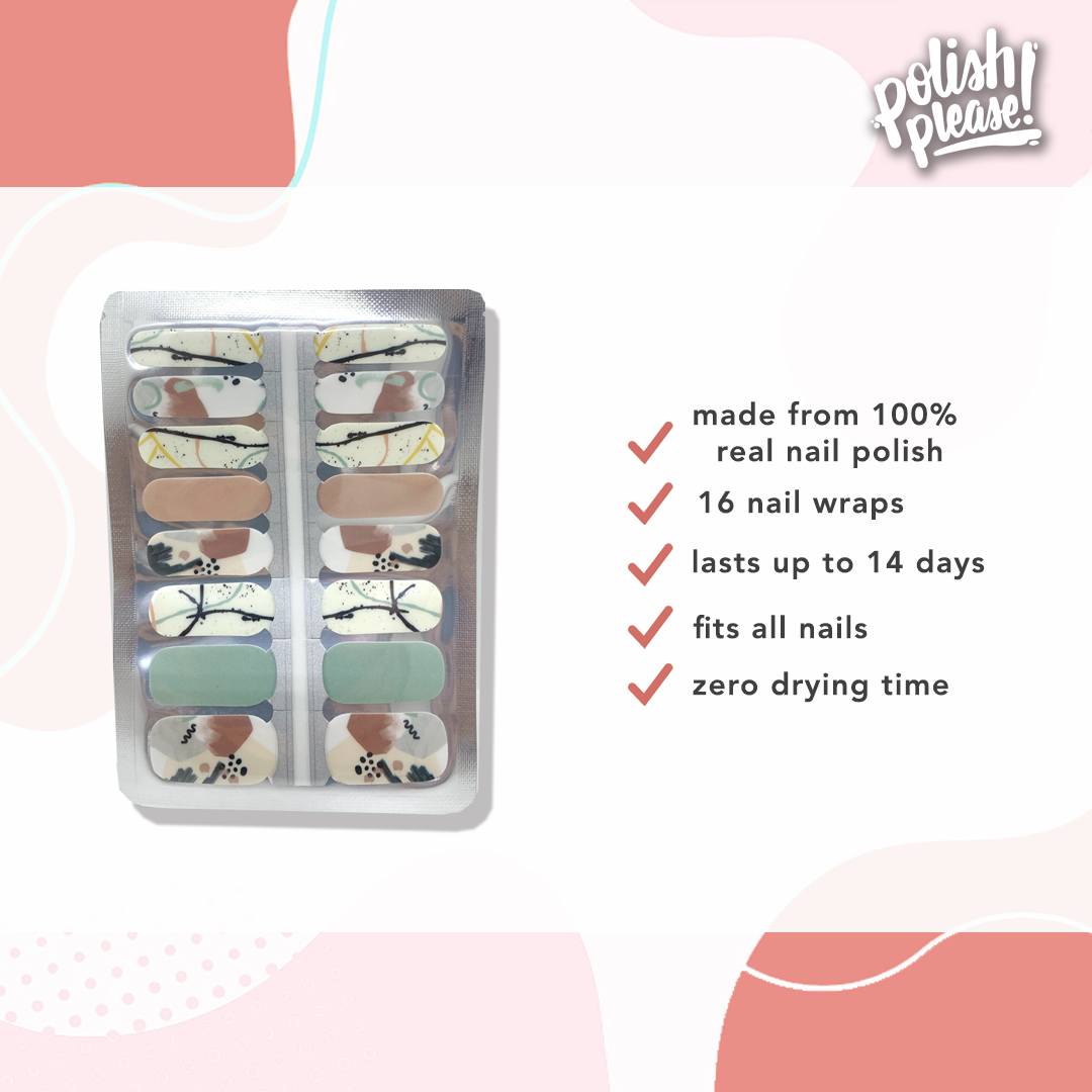 TIPSY NAIL WRAPS by Polish Please - Abstract