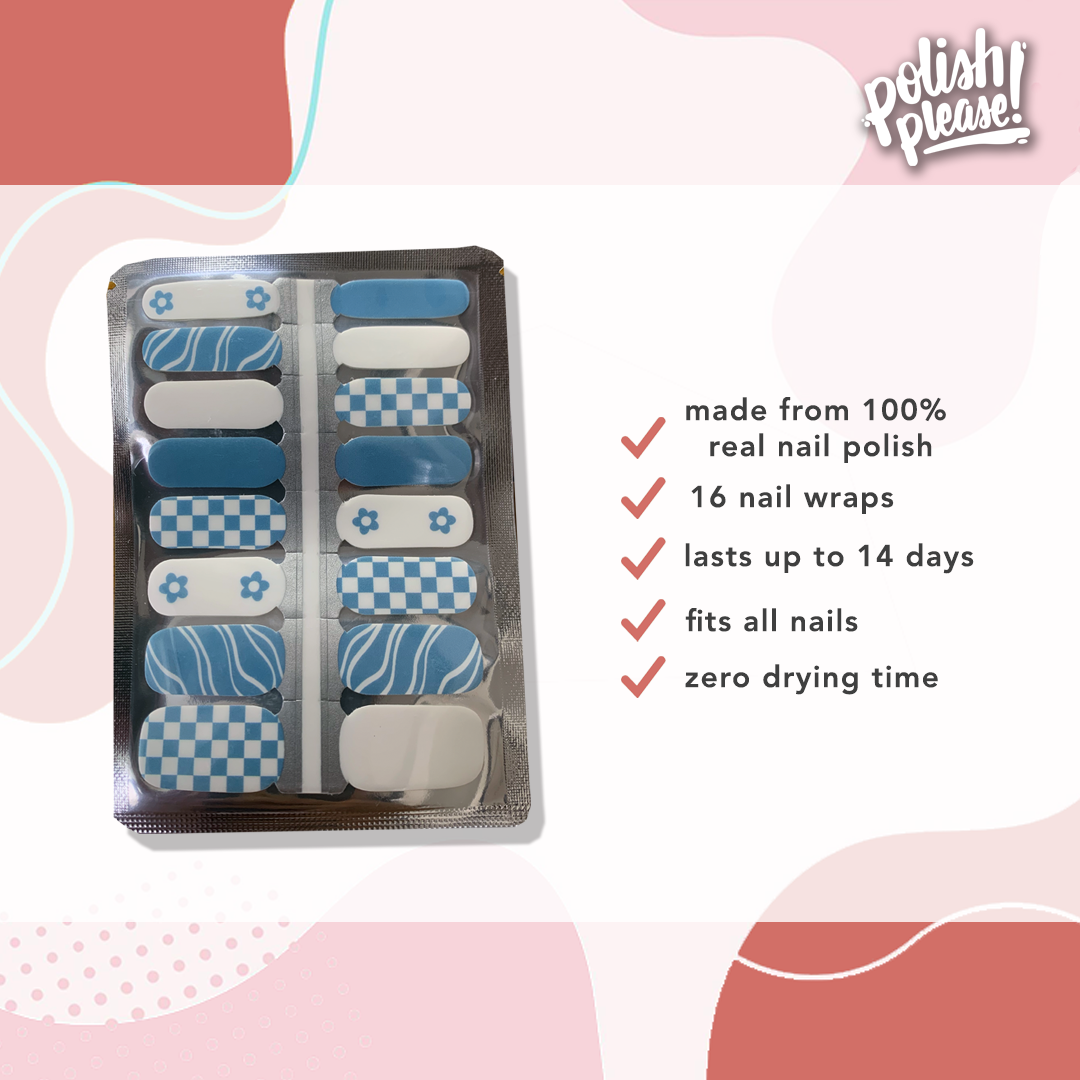 TIPSY NAIL WRAPS by Polish Please - Retro