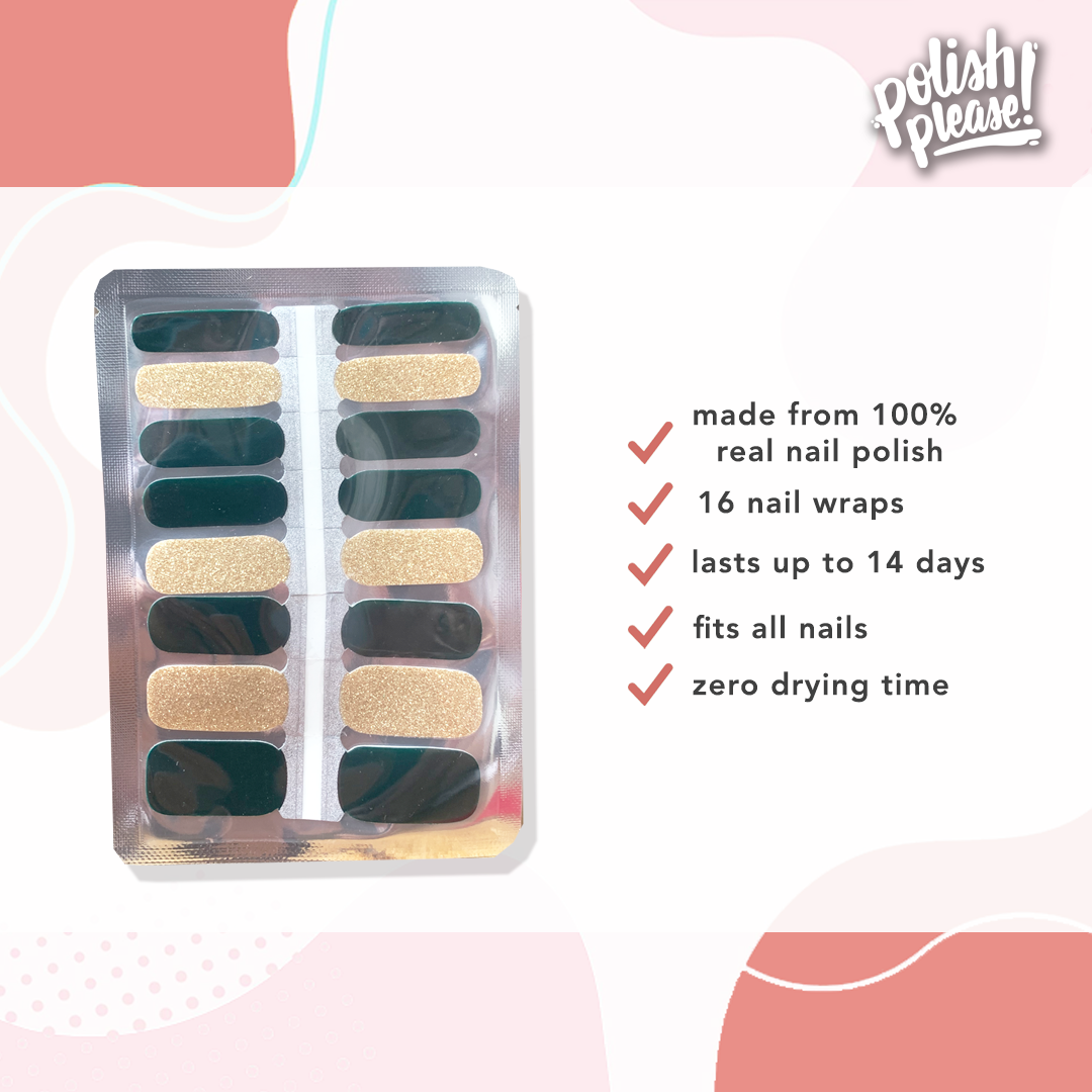 TIPSY NAIL WRAPS by Polish Please - Bling