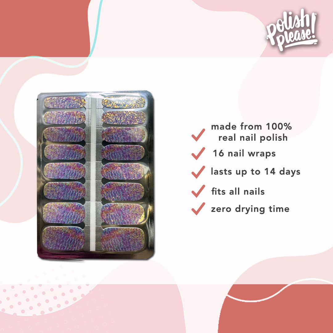 TIPSY NAIL WRAPS by Polish Please - Mesmerized