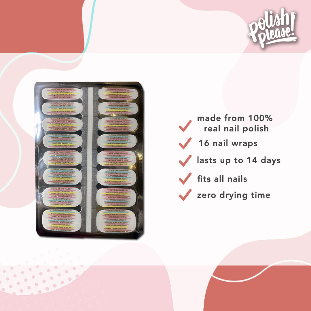 TIPSY NAIL WRAPS by Polish Please - Spectrum