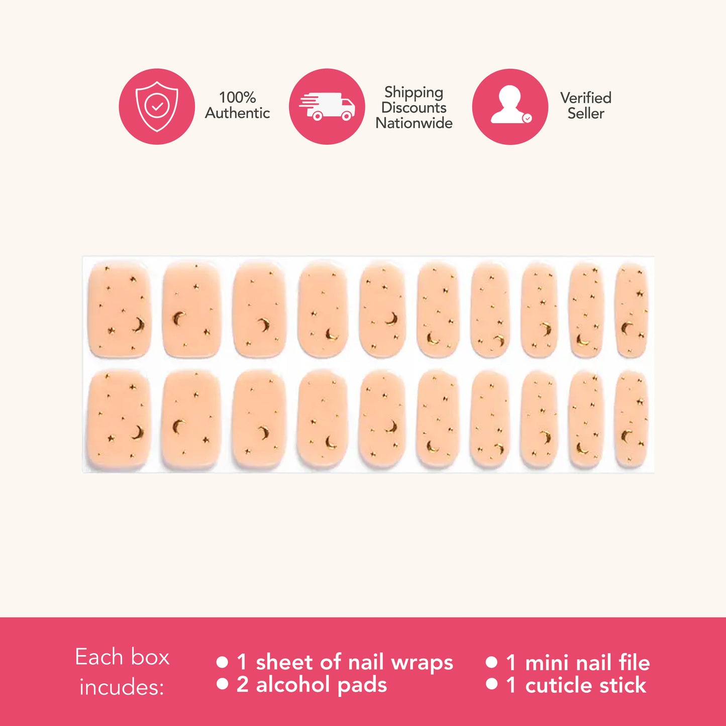 Cosmic (Tipsy Gels Semi-Cured Nail Wraps)