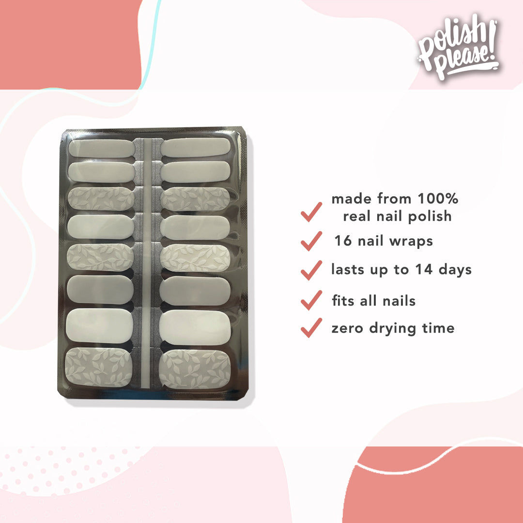 TIPSY NAIL WRAPS by Polish Please - Lace