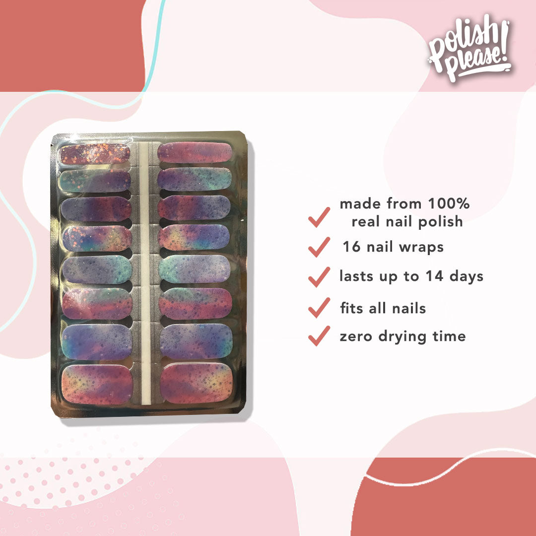 TIPSY NAIL WRAPS by Polish Please - Ethereal