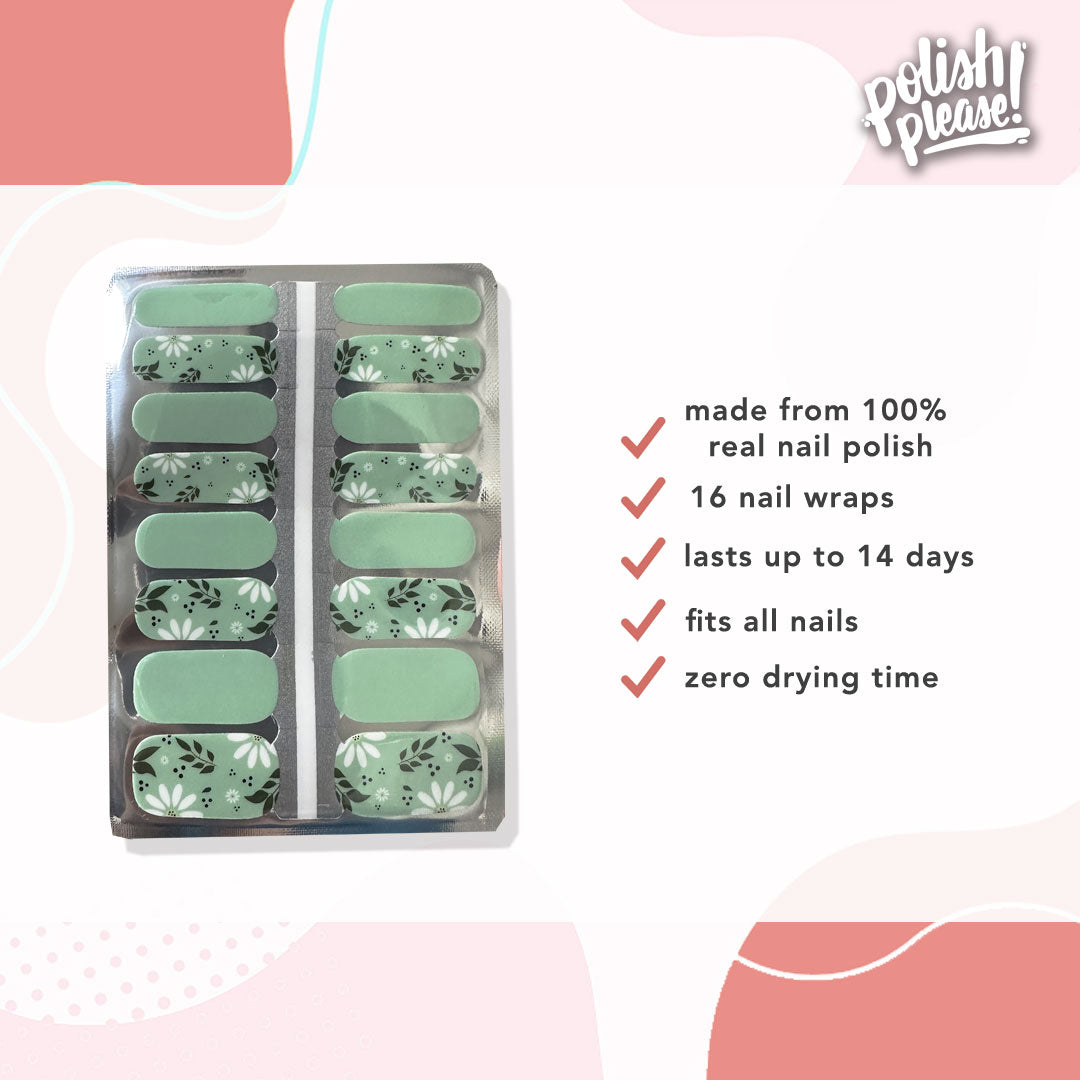 TIPSY NAIL WRAPS by Polish Please - Botanica