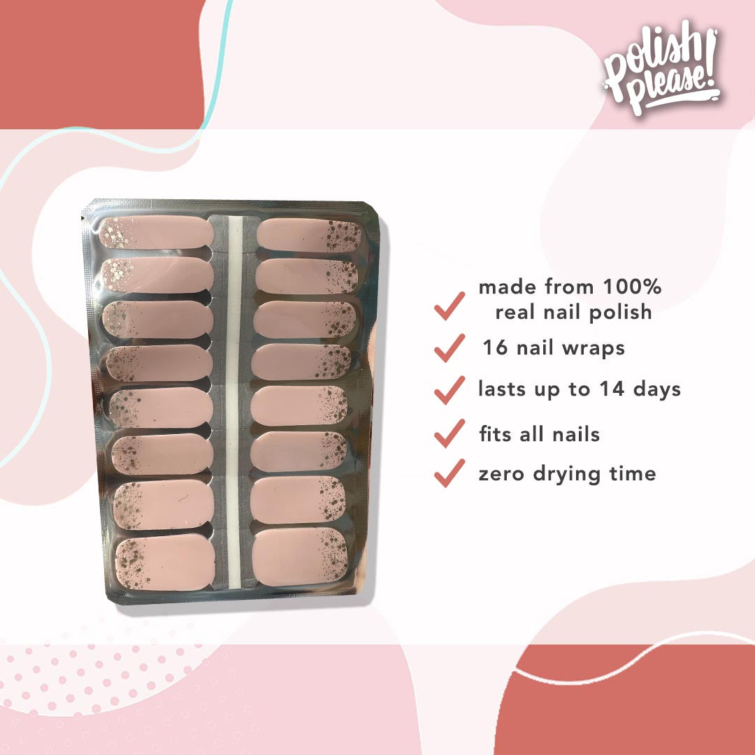 TIPSY NAIL WRAPS by Polish Please - Princess