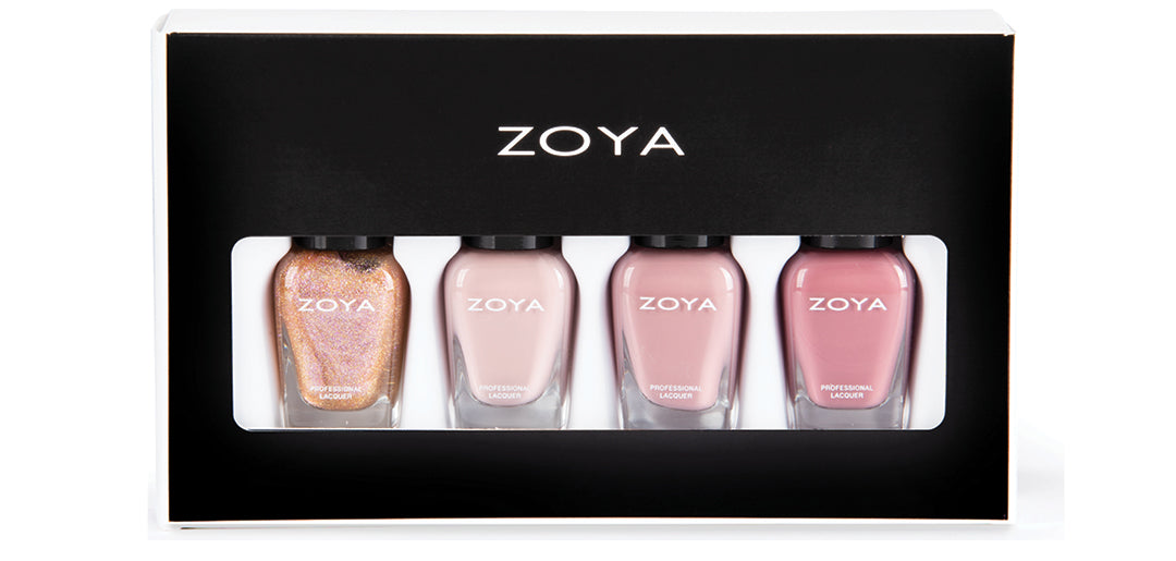 Neutrals Quad Mini Nail Polish Gift Set (Zoya Nail Polish)