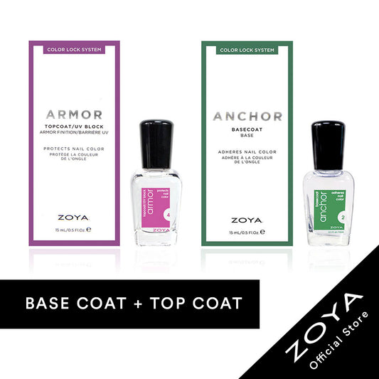 Zoya Anchor Base Coat & Armor Top Coat Bundle