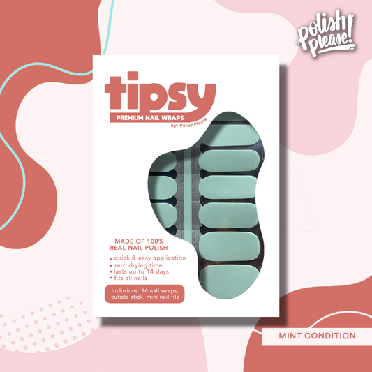 TIPSY NAIL WRAPS by Polish Please - Mint Condition