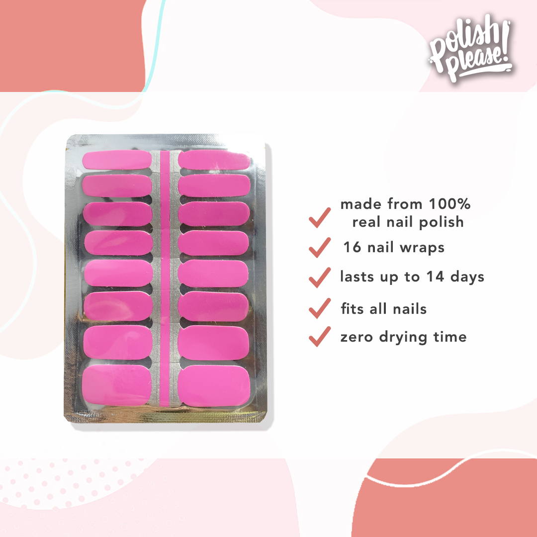 TIPSY NAIL WRAPS by Polish Please - Pink Party