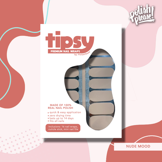 TIPSY NAIL WRAPS by Polish Please - Nude Mood