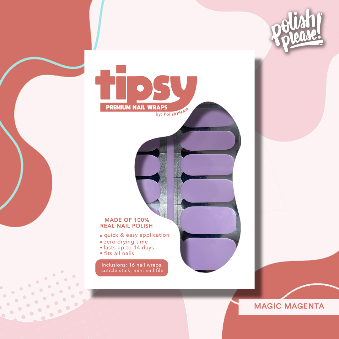 TIPSY NAIL WRAPS by Polish Please - Wisteria