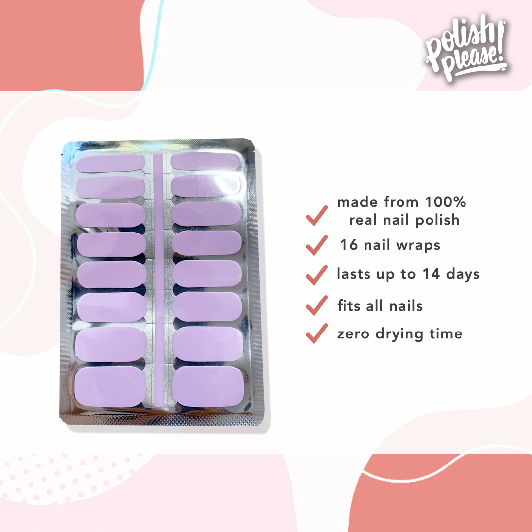 TIPSY NAIL WRAPS by Polish Please - Wisteria