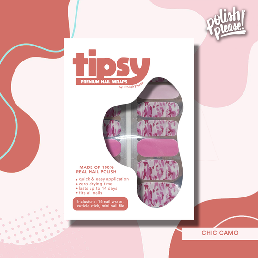 TIPSY NAIL WRAPS by Polish Please - Chic Camo