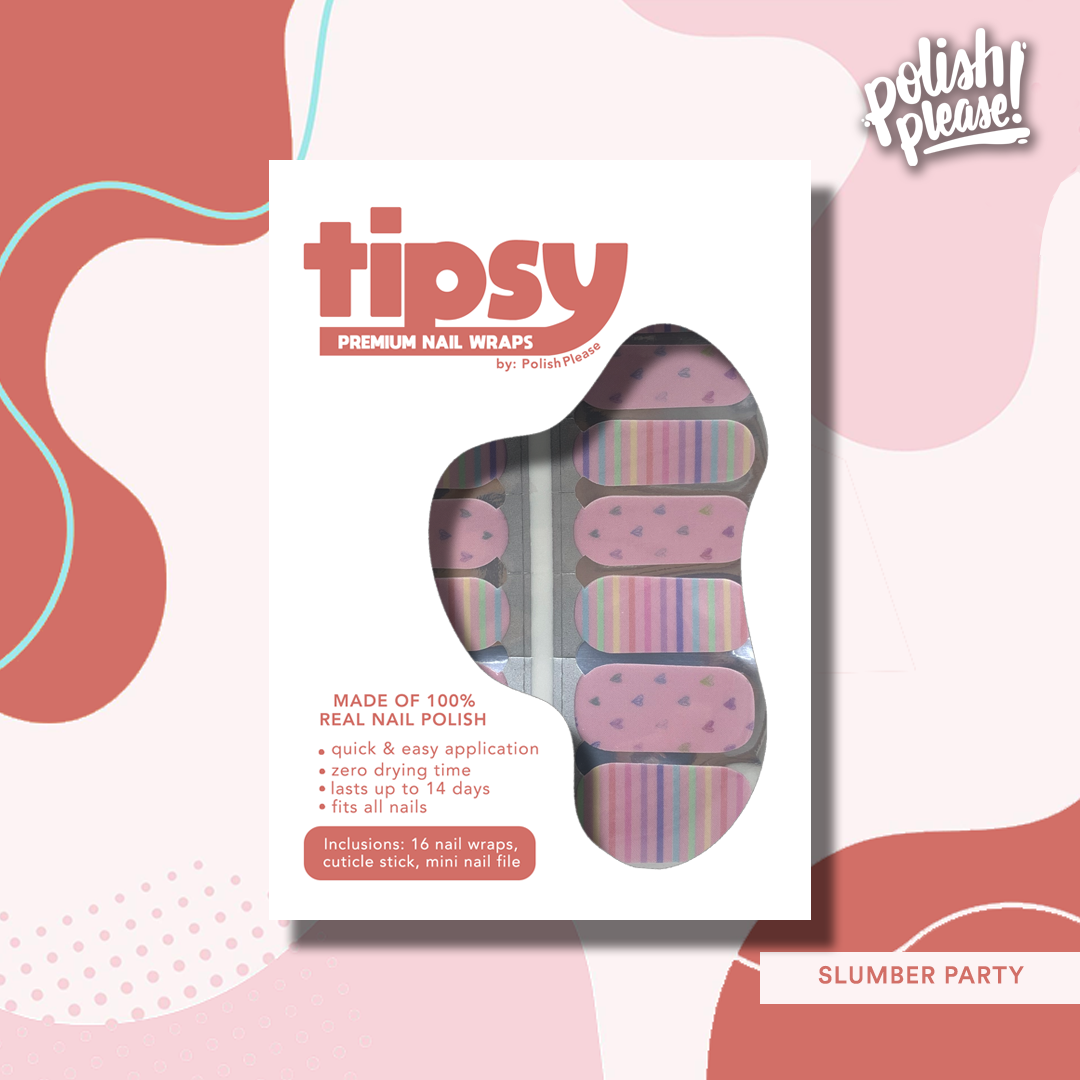 TIPSY NAIL WRAPS by Polish Please - Slumber Party