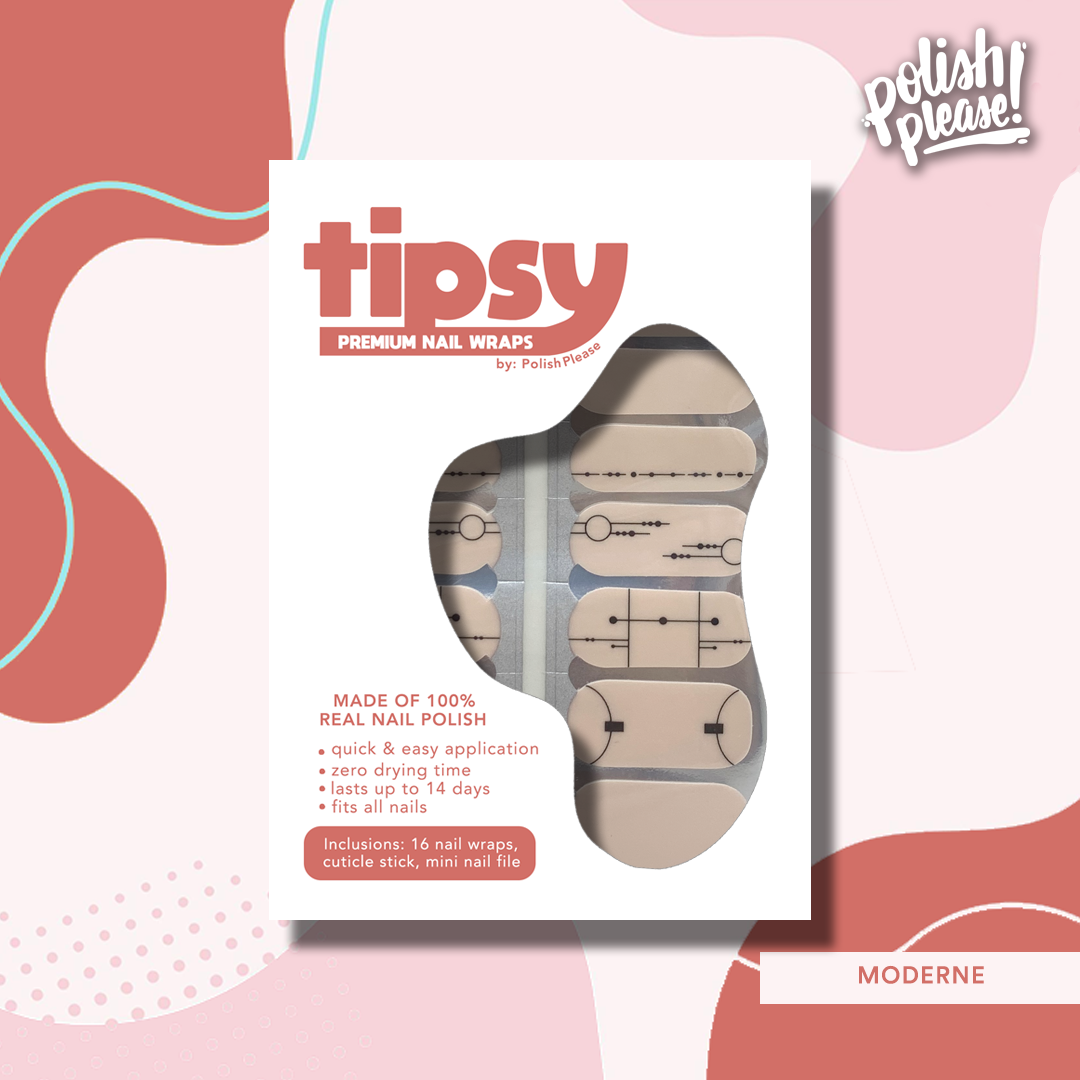 TIPSY NAIL WRAPS by Polish Please - Moderne