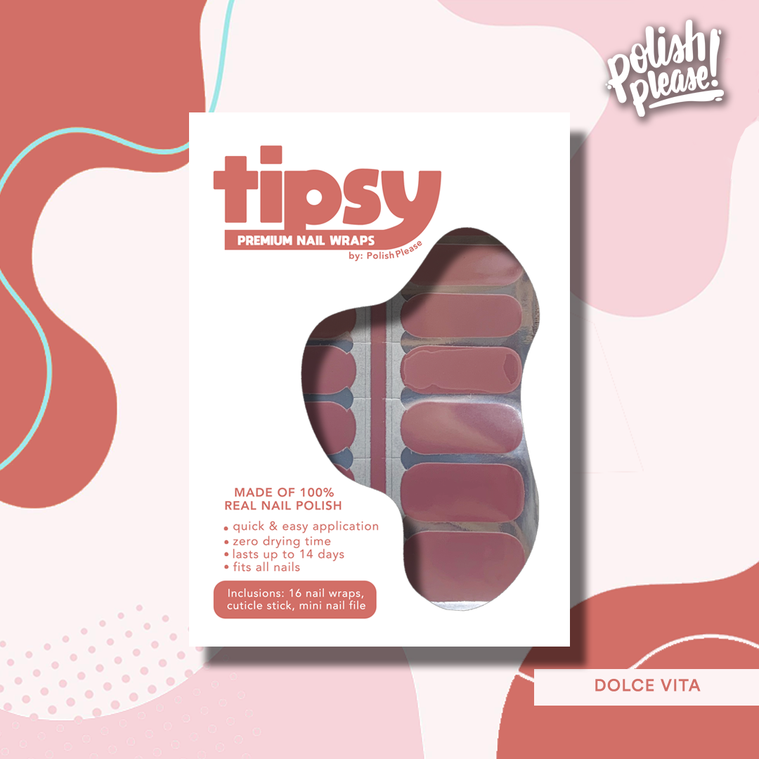 TIPSY NAIL WRAPS by Polish Please - Dolce Vita