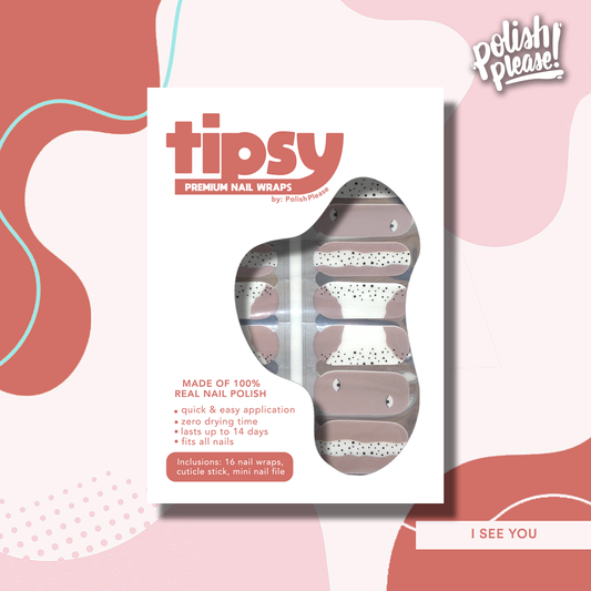 TIPSY NAIL WRAPS by Polish Please - I See You