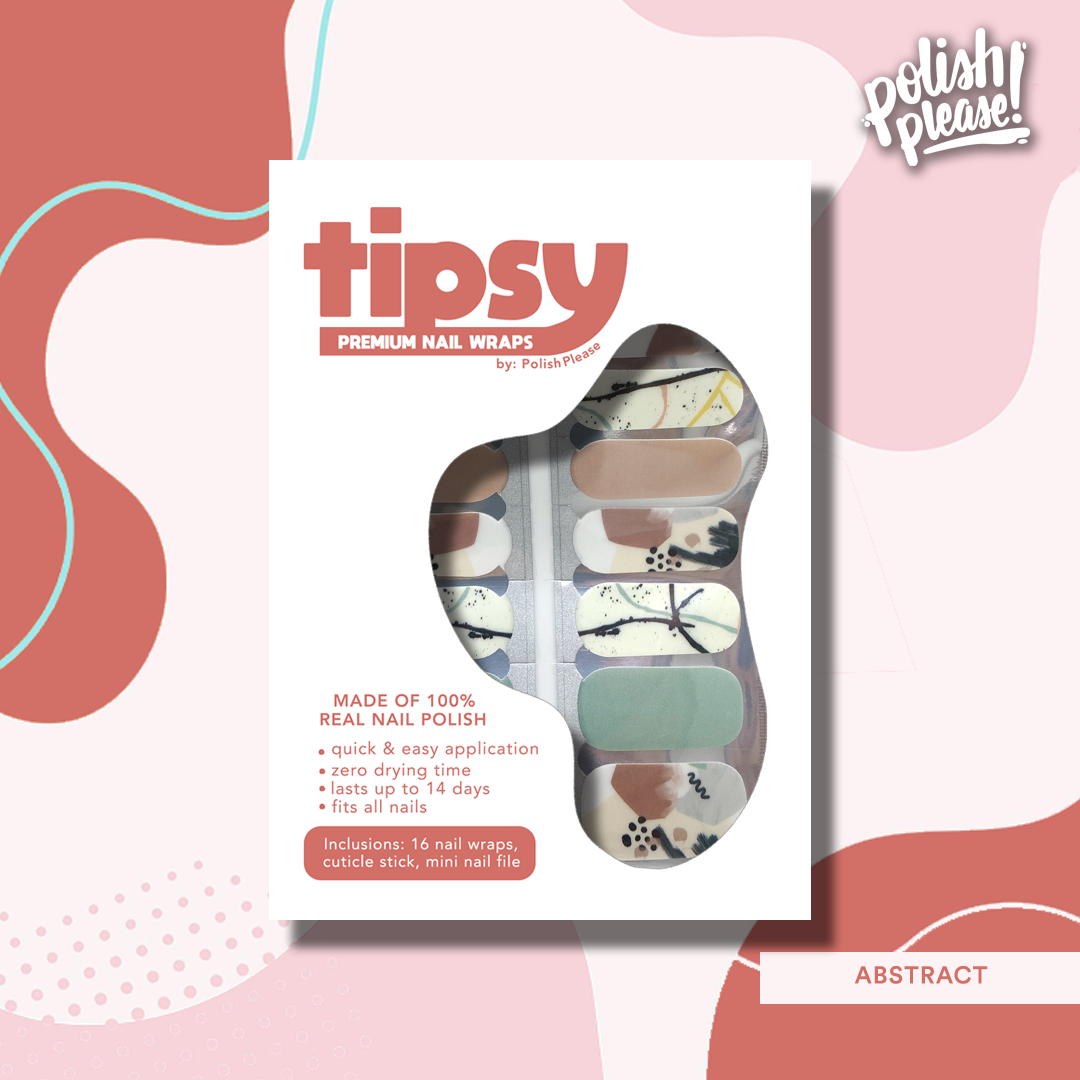 TIPSY NAIL WRAPS by Polish Please - Abstract