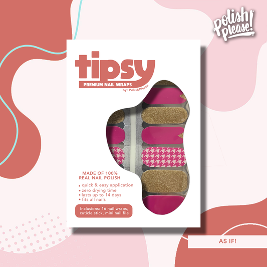 TIPSY NAIL WRAPS by Polish Please - As If!