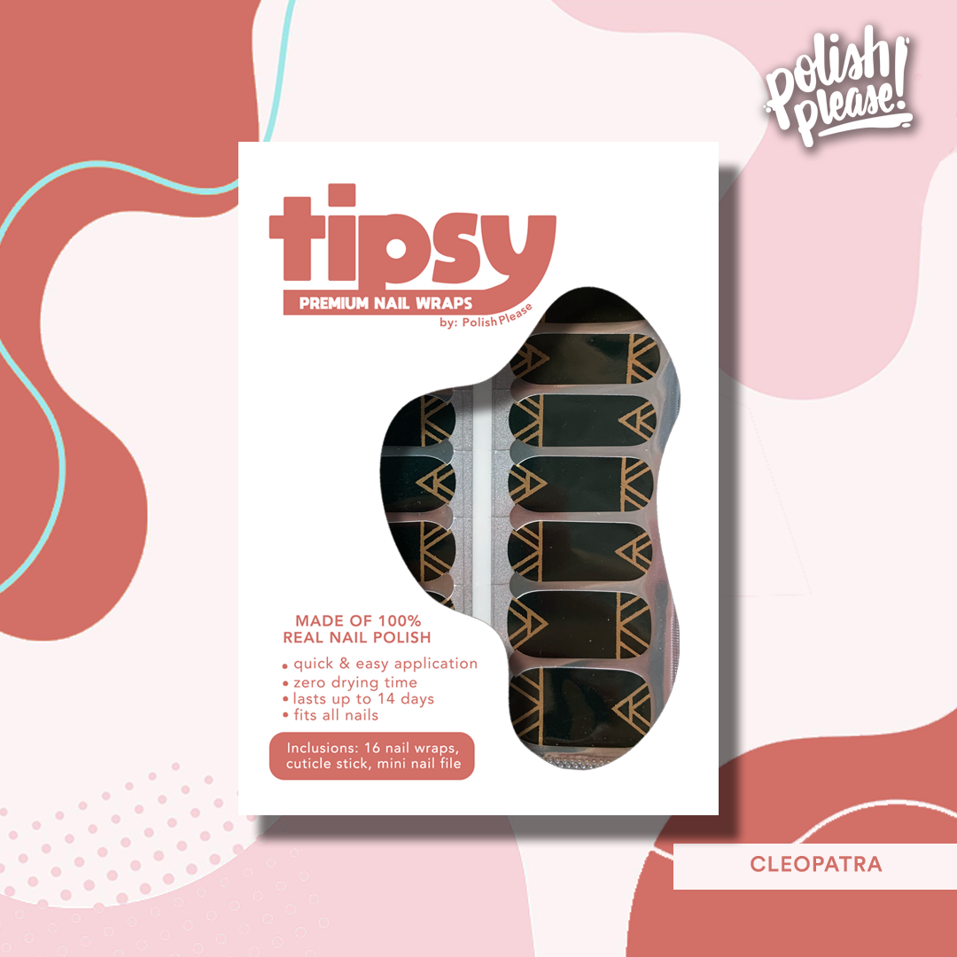 TIPSY NAIL WRAPS by Polish Please - Cleopatra