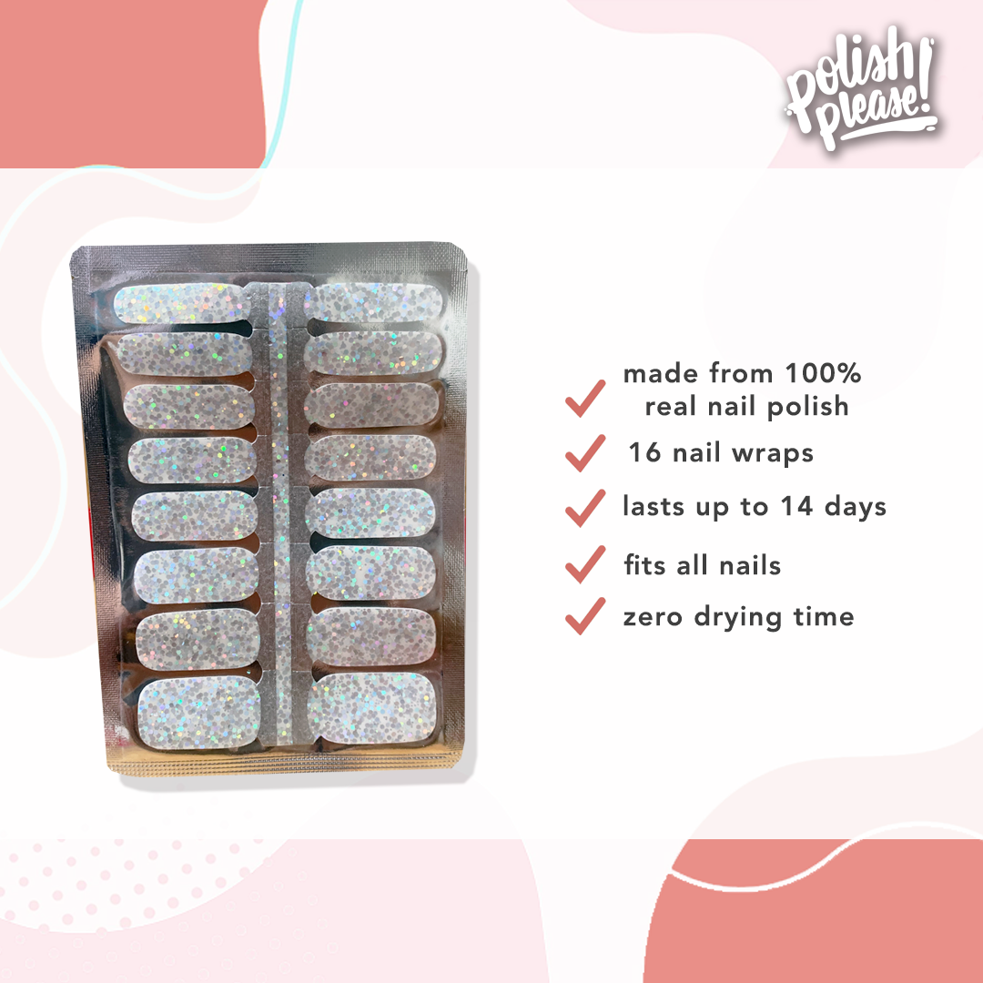 TIPSY NAIL WRAPS by Polish Please - Glitz & Glam