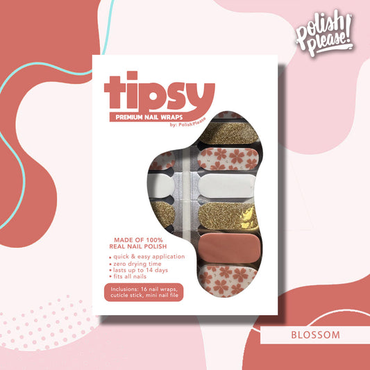 TIPSY NAIL WRAPS by Polish Please - Blossom