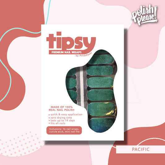 TIPSY NAIL WRAPS by Polish Please - Pacific
