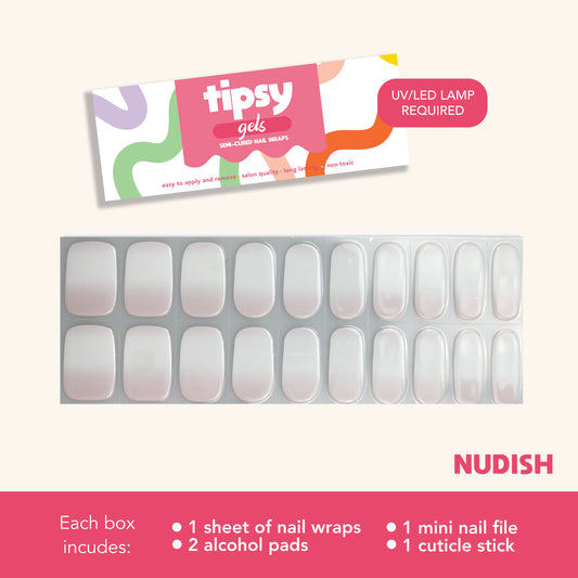 Nudish (Tipsy Gels Semi-Cured Nail Wraps)