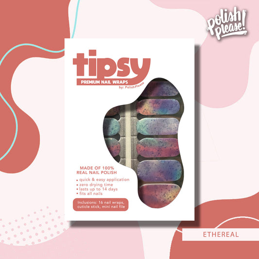 TIPSY NAIL WRAPS by Polish Please - Ethereal