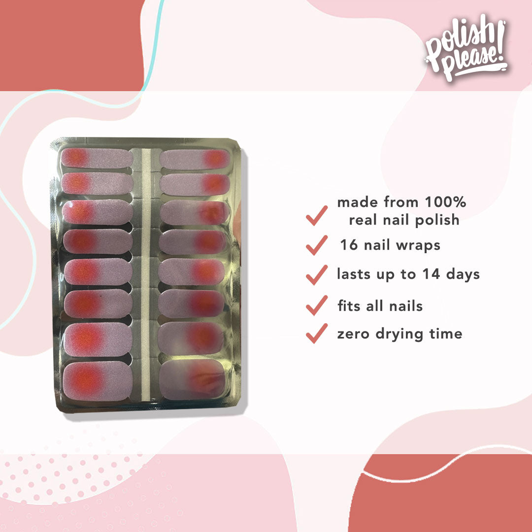 TIPSY NAIL WRAPS by Polish Please - Aura