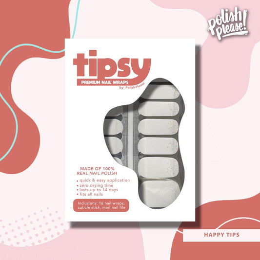 TIPSY NAIL WRAPS by Polish Please - Happy Tips