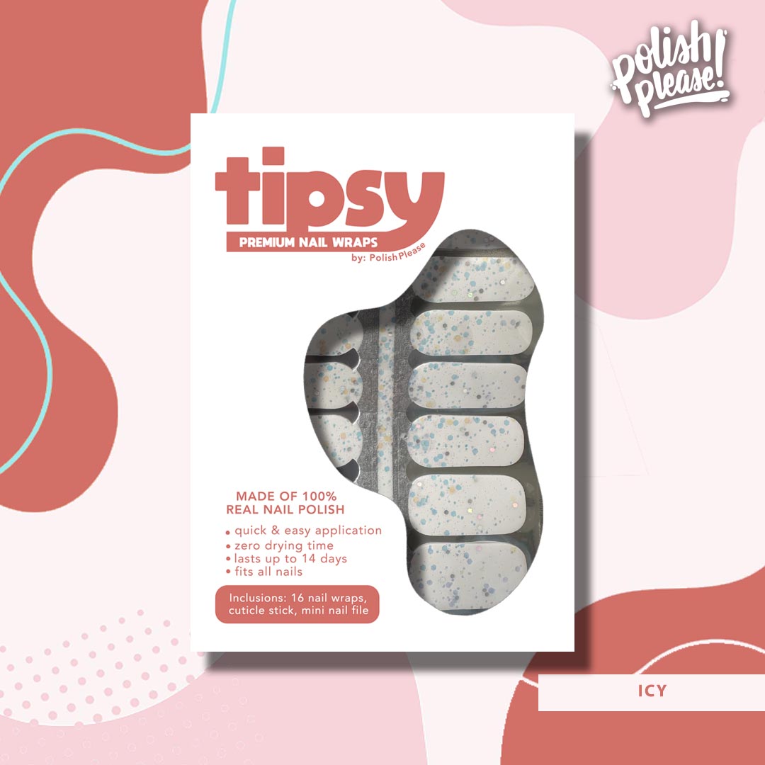 TIPSY NAIL WRAPS by Polish Please - Icy