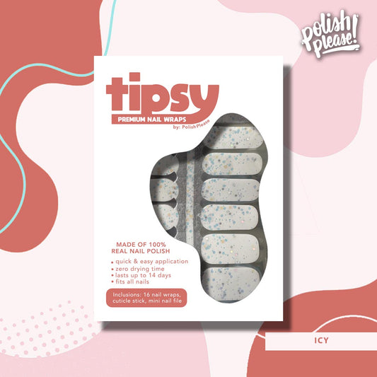 TIPSY NAIL WRAPS by Polish Please - Icy