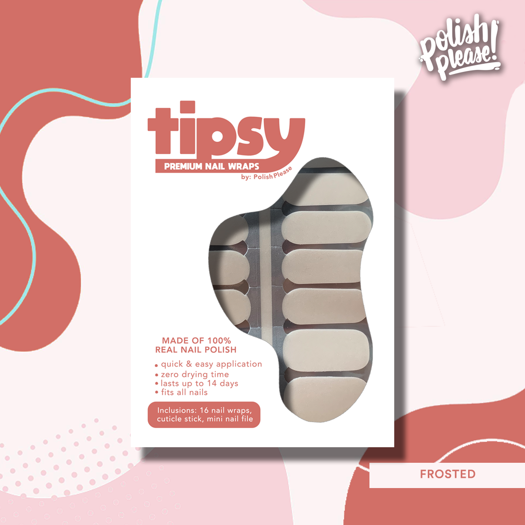 TIPSY NAIL WRAPS by Polish Please - Frosted
