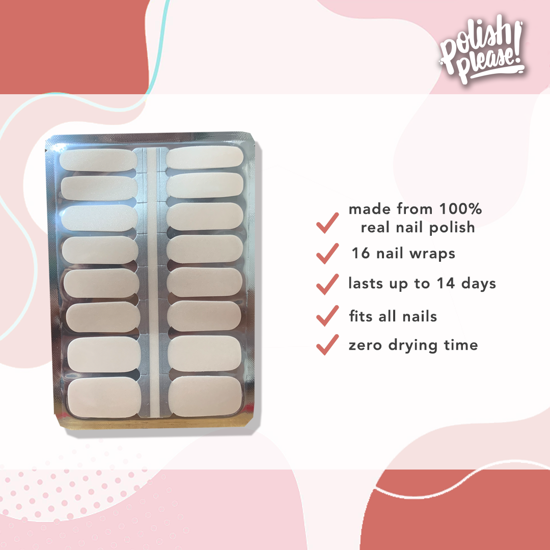 TIPSY NAIL WRAPS by Polish Please - Frosted