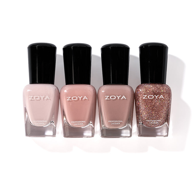Elegant Neutrals Quad Petite Nail Polish Gift Set (Zoya Nail Polish)